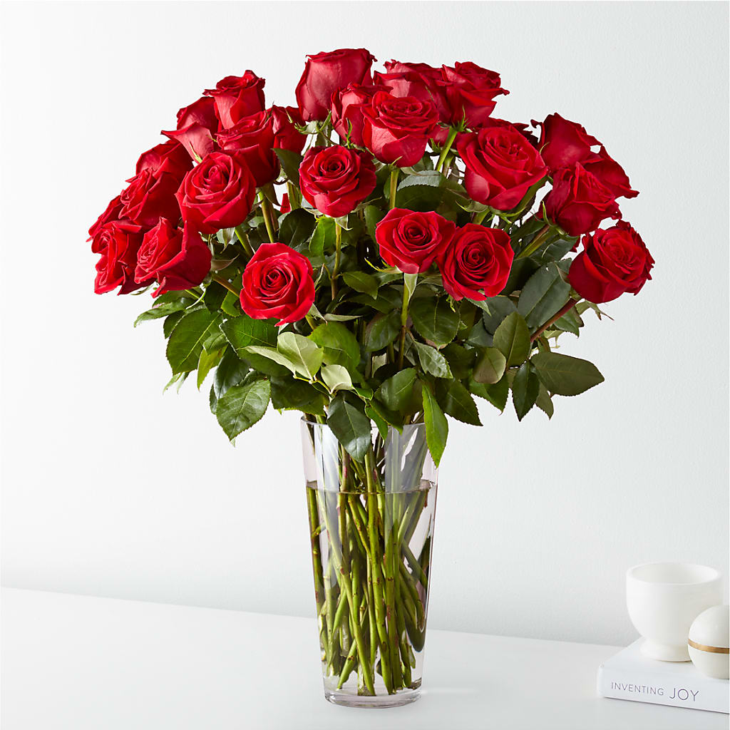 Long Stem Red Rose Bouquet – Heartfield Florist, Huntsville TX