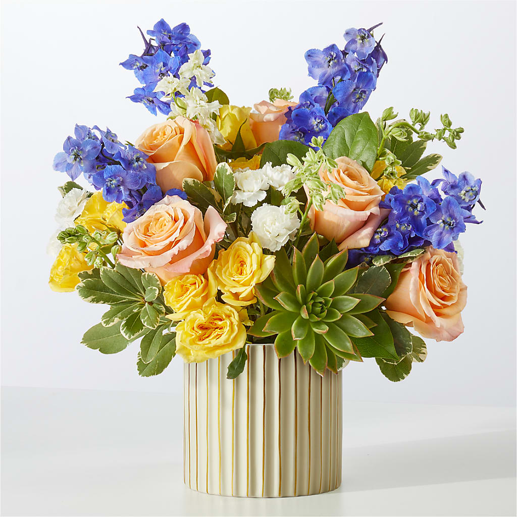 Cobalt Reverie Bouquet – Heartfield Florist, Huntsville TX
