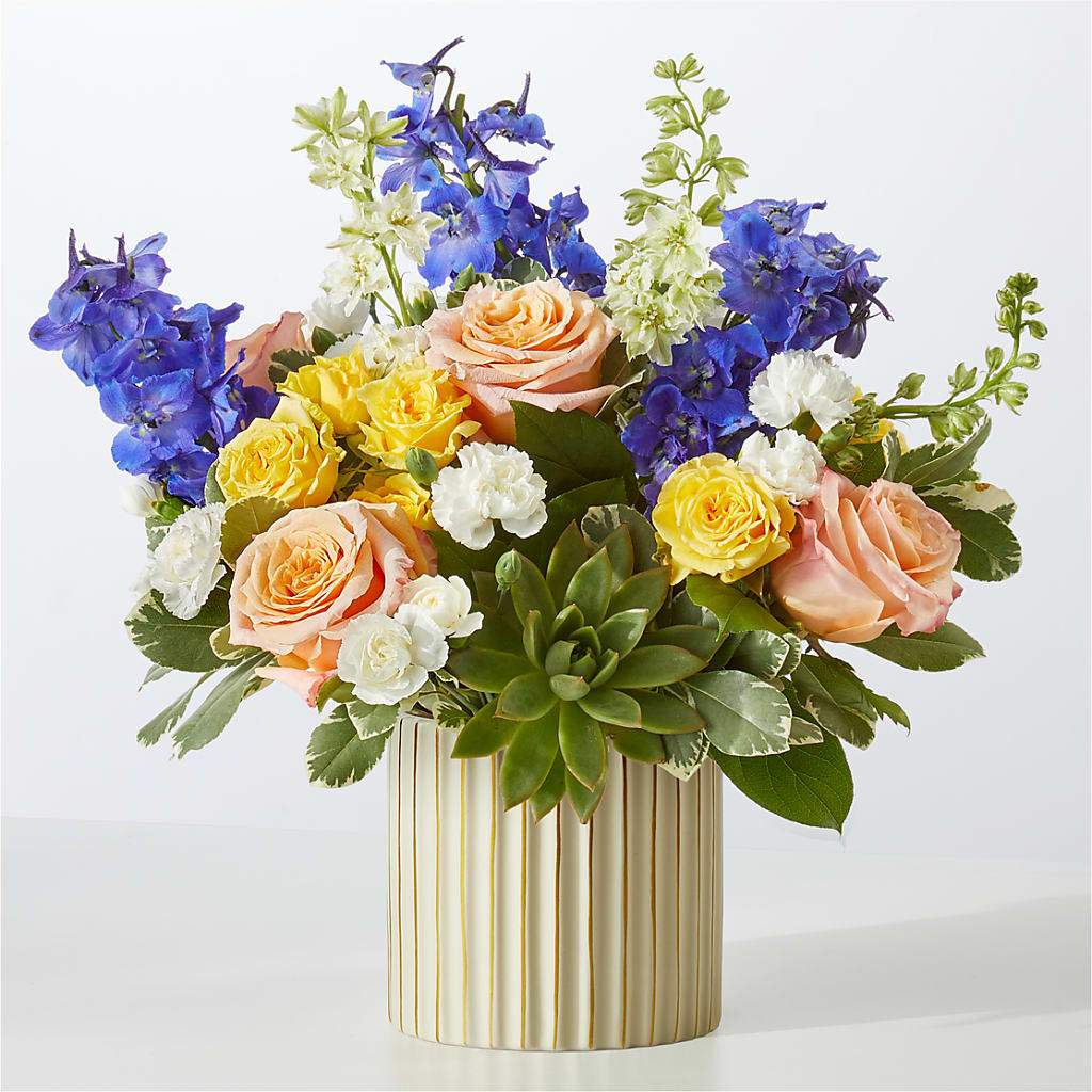 Cobalt Reverie Bouquet – Heartfield Florist, Huntsville TX