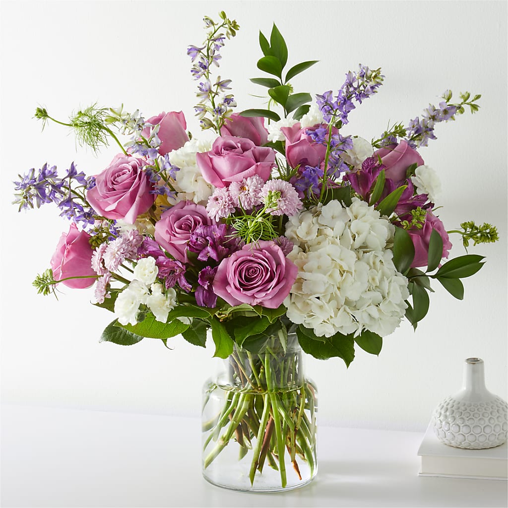 Violet Caress Bouquet – Heartfield Florist, Huntsville TX