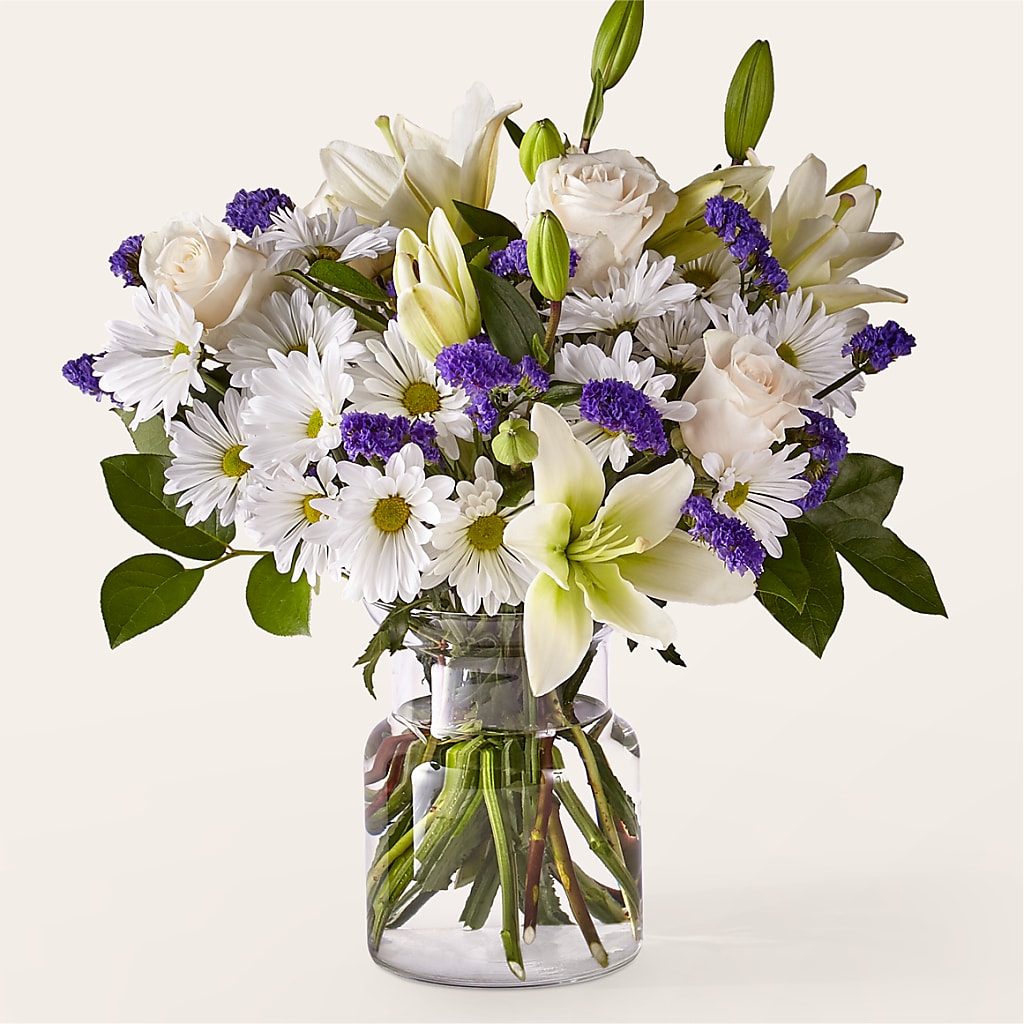 Beyond Blue Bouquet – Heartfield Florist, Huntsville TX