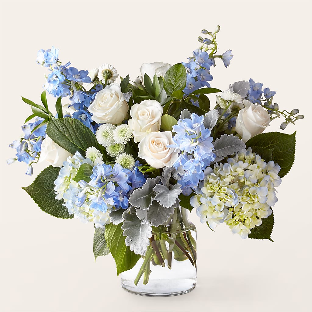 Clear Skies Bouquet – Heartfield Florist, Huntsville TX