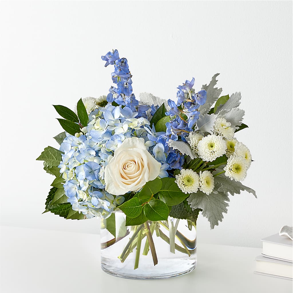 Clear Skies Bouquet – Heartfield Florist, Huntsville TX