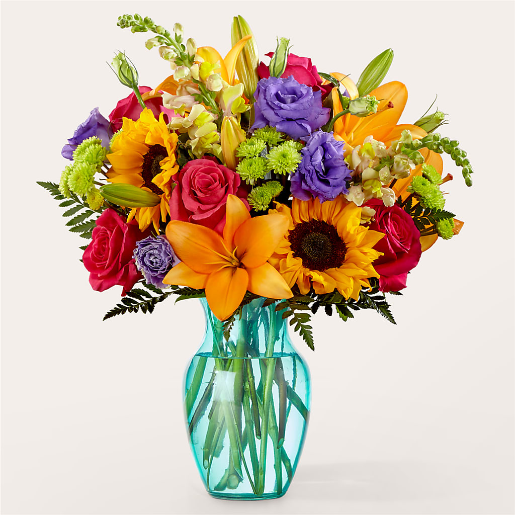 Double Rainbow Bouquet – Heartfield Florist, Huntsville TX