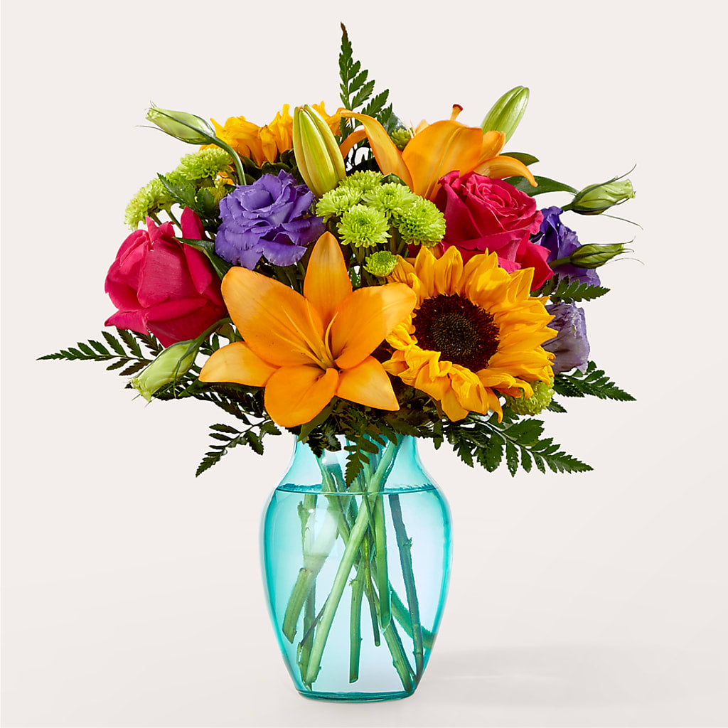 Double Rainbow Bouquet – Heartfield Florist, Huntsville TX