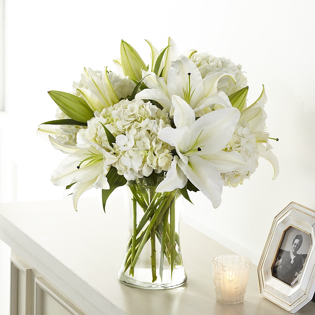 Compassionate Lily Bouquet – Heartfield Florist, Huntsville TX