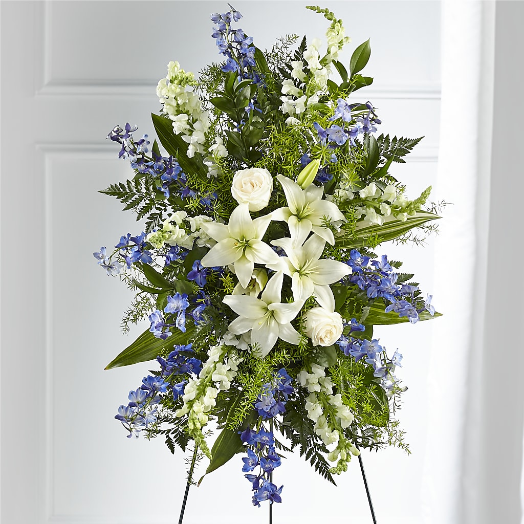 Faithful Friend Standing Spray – Heartfield Florist, Huntsville TX