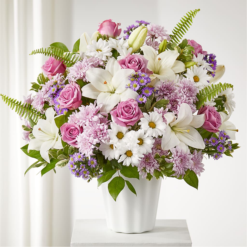 Warmest Thoughts Tabletop Basket – Heartfield Florist, Huntsville TX