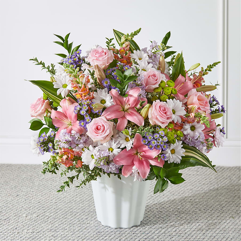 Abundant Compassion Floor Basket – Heartfield Florist, Huntsville TX