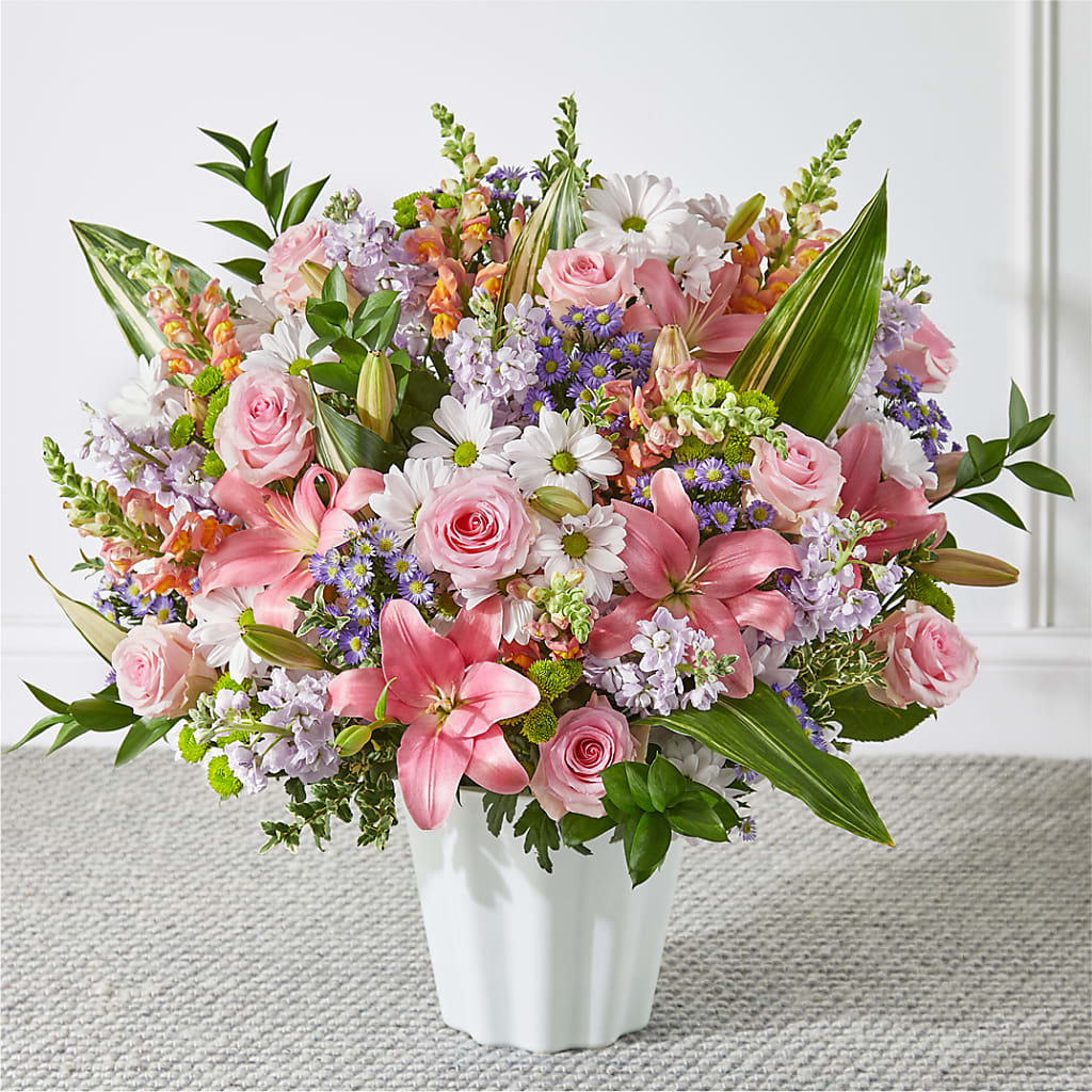 Abundant Compassion Floor Basket – Heartfield Florist, Huntsville TX