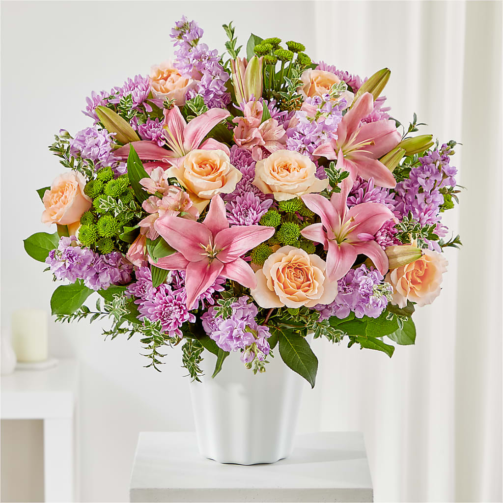 Supportive Embrace Tabletop Basket – Heartfield Florist, Huntsville TX