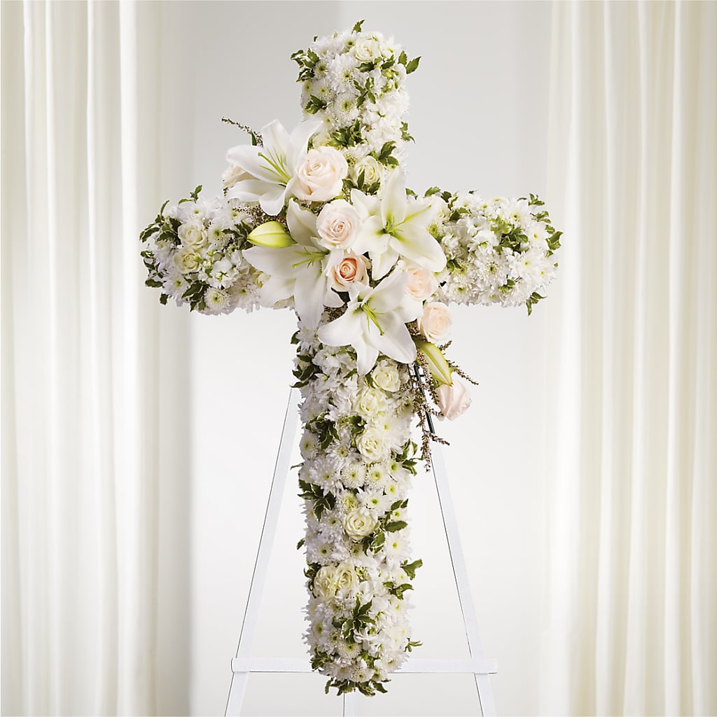 Spiritual Guidance Standing Spray – Heartfield Florist, Huntsville TX