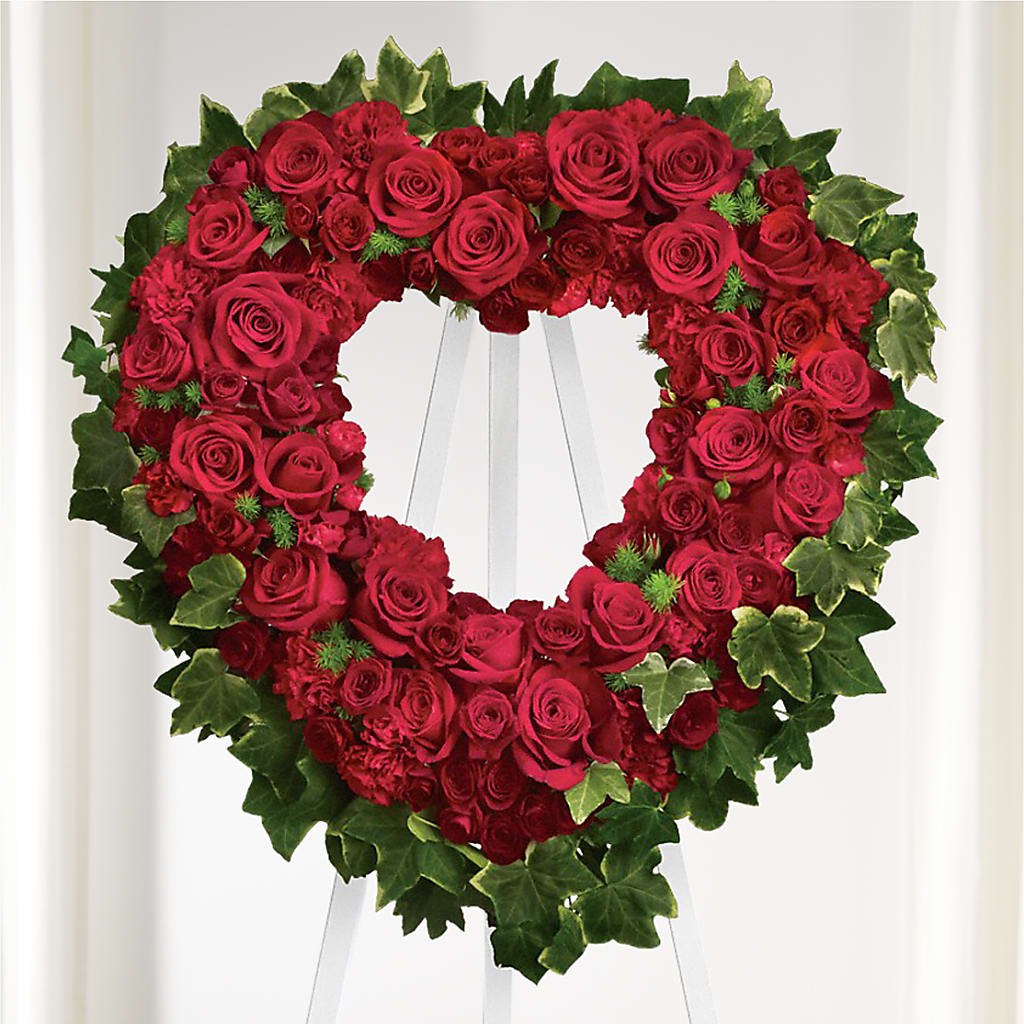 Wholehearted Standing Spray – Heartfield Florist, Huntsville TX