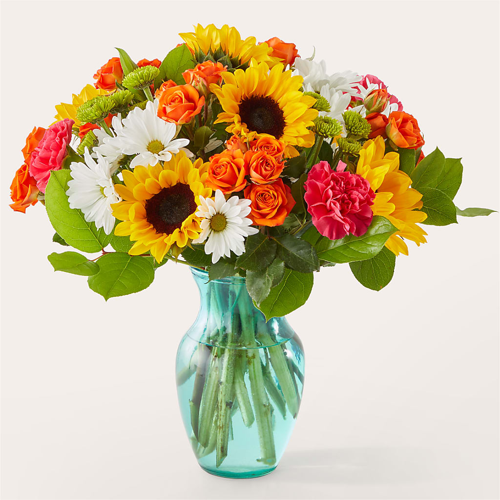Sun-drenched Blooms Bouquet – Heartfield Florist, Huntsville TX