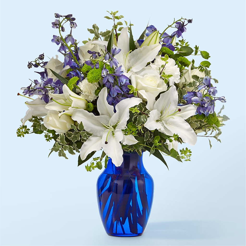 Santorini Bouquet – Heartfield Florist, Huntsville TX
