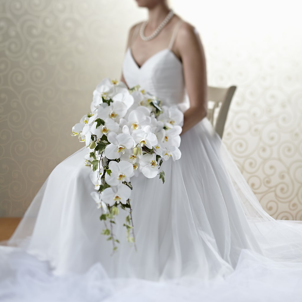 Classic White Bouquet – Heartfield Florist, Huntsville TX