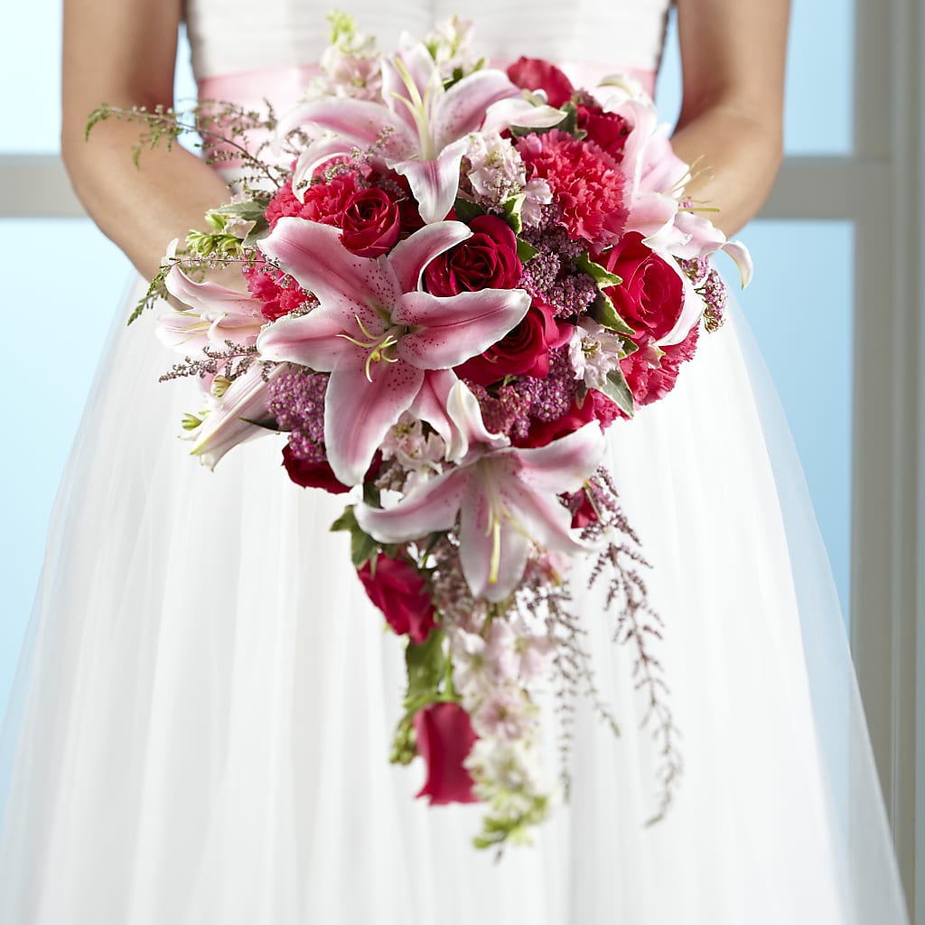 Lily & Rose Bouquet – Heartfield Florist, Huntsville TX