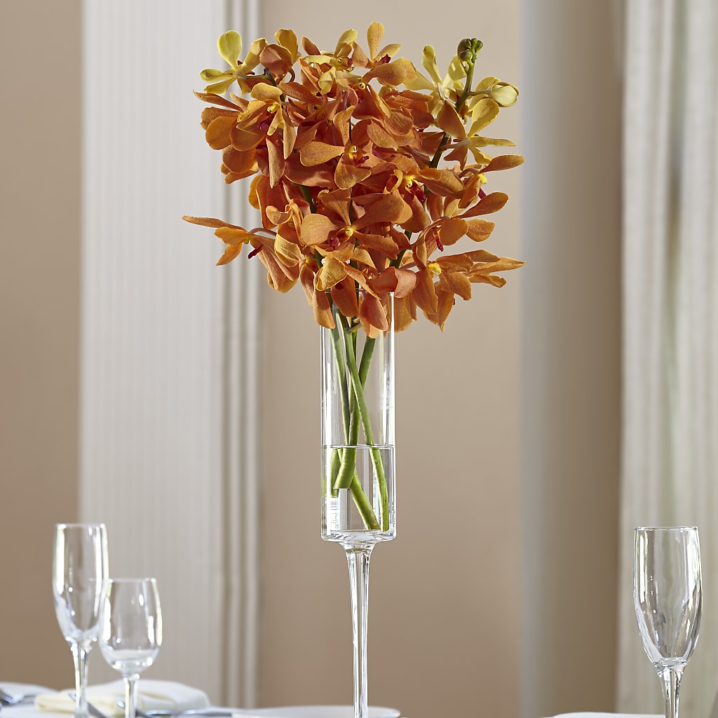 Orange Mokara Bouquet – Heartfield Florist, Huntsville TX
