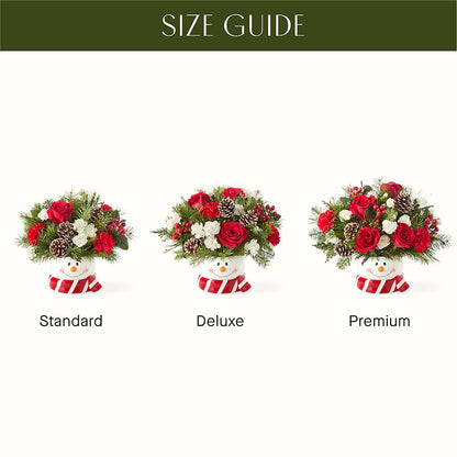 Jolly Snowman Bouquet –  Heartfield Florist, Huntsville TX