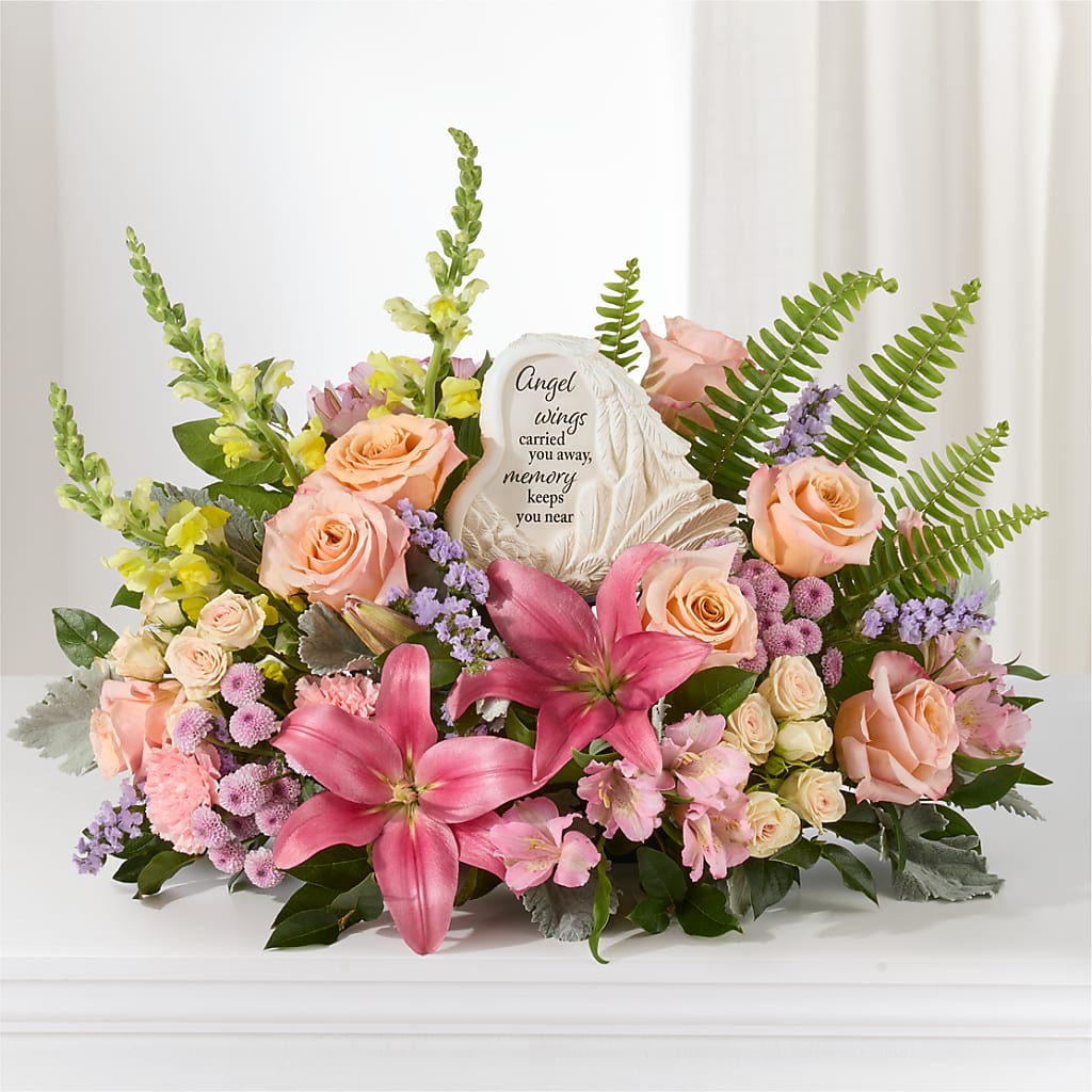 Gentle Light Arrangement –  Heartfield Florist, Huntsville TX