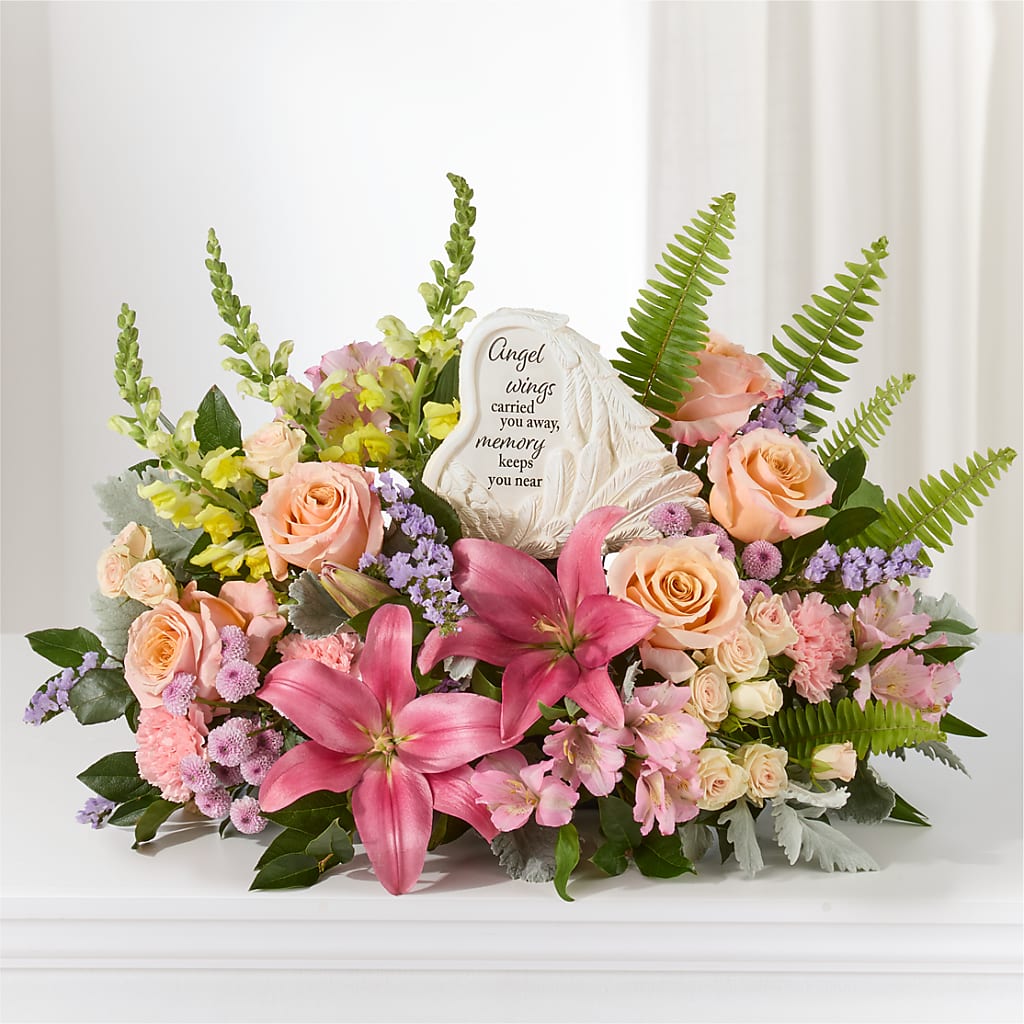 Gentle Light Arrangement –  Heartfield Florist, Huntsville TX