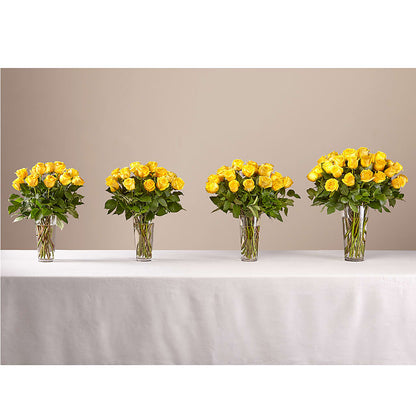 Long Stem Yellow Rose Bouquet –  Heartfield Florist, Huntsville TX