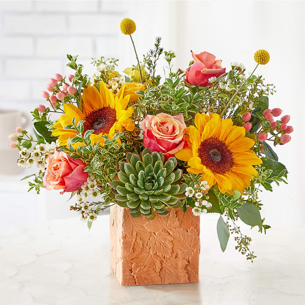 Sunflower Season Bouquet –  Heartfield Florist, Huntsville TX