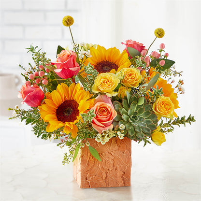 Sunflower Season Bouquet –  Heartfield Florist, Huntsville TX