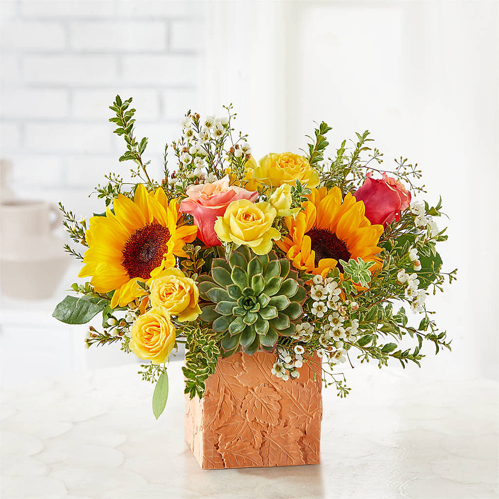 Sunflower Season Bouquet –  Heartfield Florist, Huntsville TX