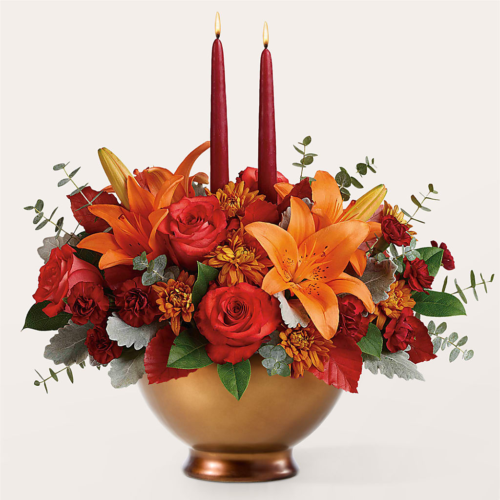 Fruits of Fall Centerpiece –  Heartfield Florist, Huntsville TX