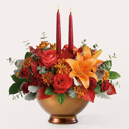 Fruits of Fall Centerpiece –  Heartfield Florist, Huntsville TX