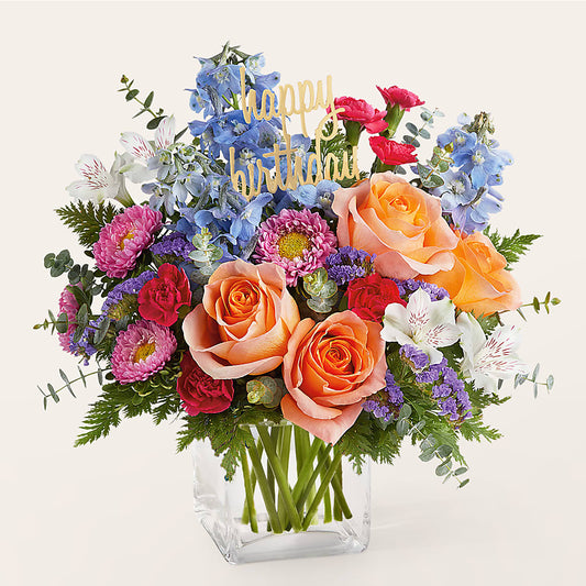 Birthday Bash Bouquet –  Heartfield Florist, Huntsville TX