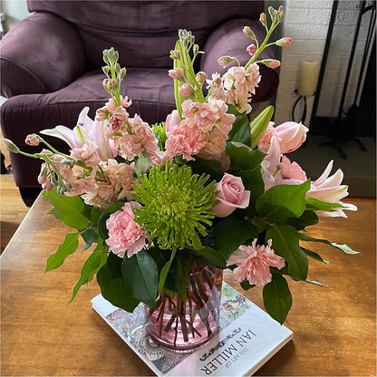 Pretty in Pink Bouquet –  Heartfield Florist, Huntsville TX