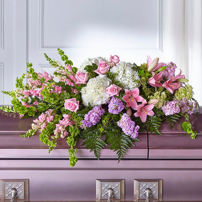 Life's Gratitude Casket Spray –  Heartfield Florist, Huntsville TX