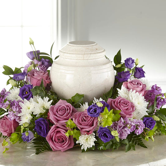 Blooming Sympathy Cremation Adornment –  Heartfield Florist, Huntsville TX
