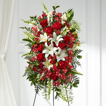Everlasting Memory Standing Spray –  Heartfield Florist, Huntsville TX