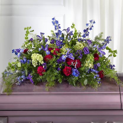 Always Treasured Casket Spray –  Heartfield Florist, Huntsville TX
