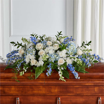 Timeless Essence Casket Spray –  Heartfield Florist, Huntsville TX