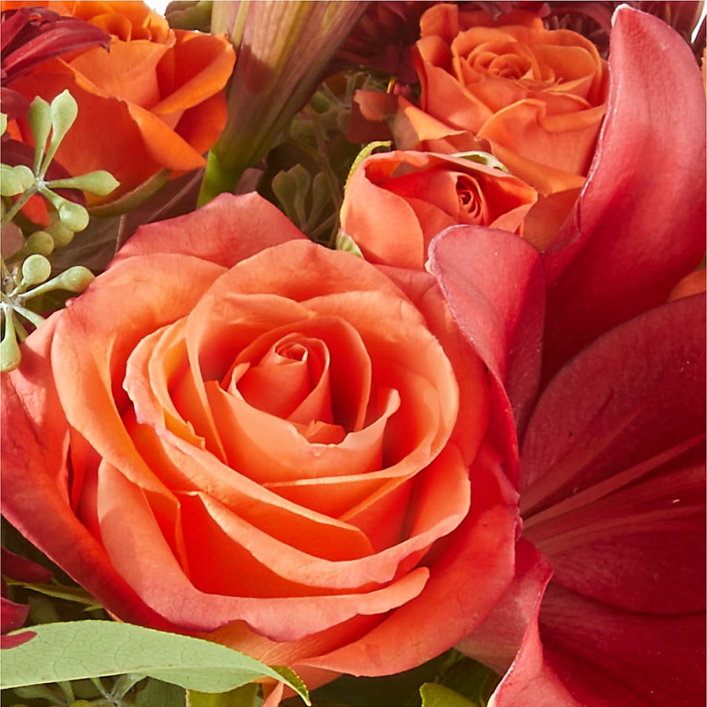 Crimson Leaves Bouquet –  Heartfield Florist, Huntsville TX