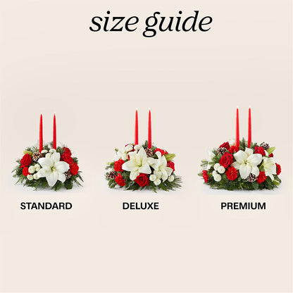Seasonal Festivities Centerpiece –  Heartfield Florist, Huntsville TX