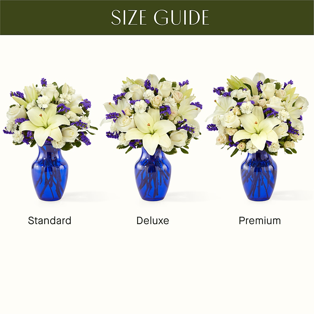 Sapphire Rush Bouquet –  Heartfield Florist, Huntsville TX