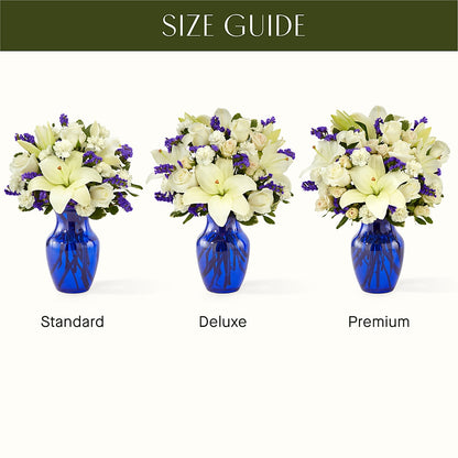 Sapphire Rush Bouquet –  Heartfield Florist, Huntsville TX