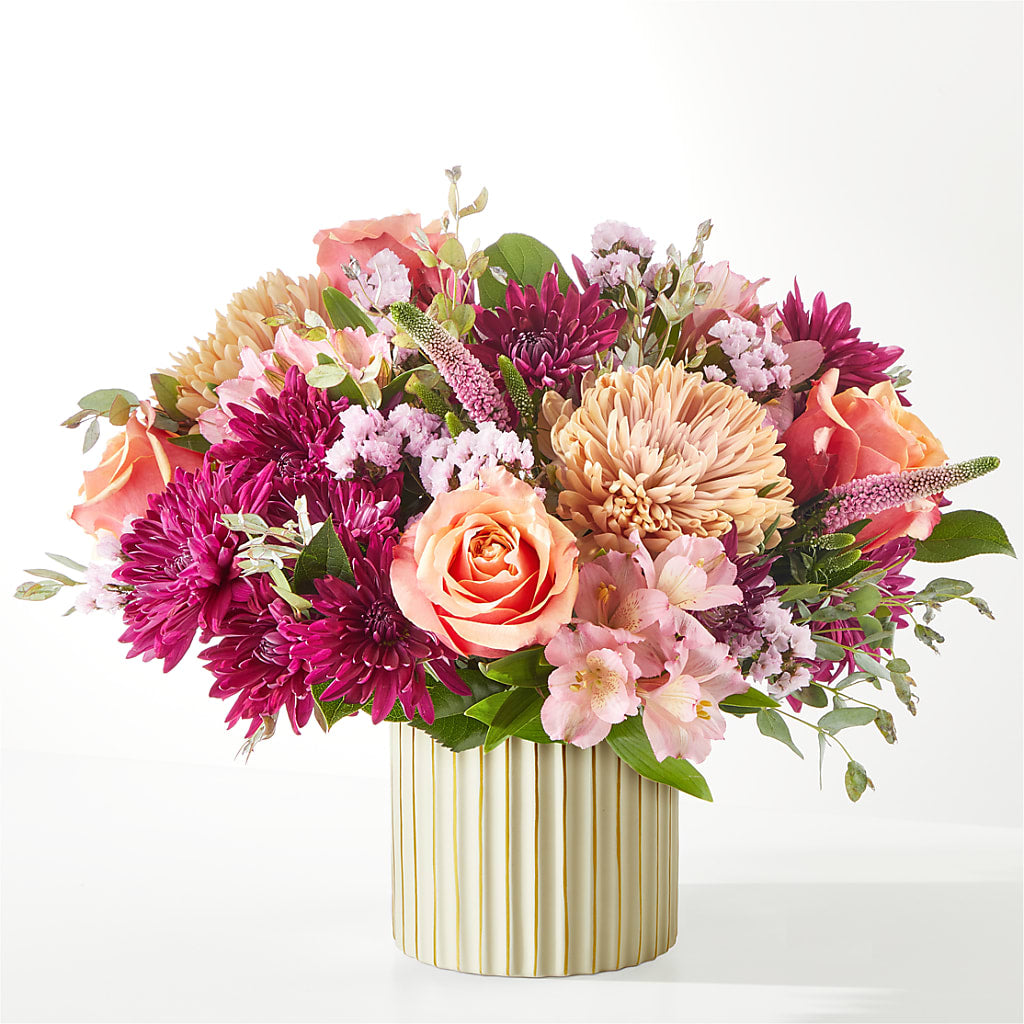 Berry Cobbler Bouquet with Ivory Vase –  Heartfield Florist, Huntsville TX