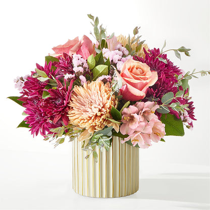 Berry Cobbler Bouquet with Ivory Vase –  Heartfield Florist, Huntsville TX