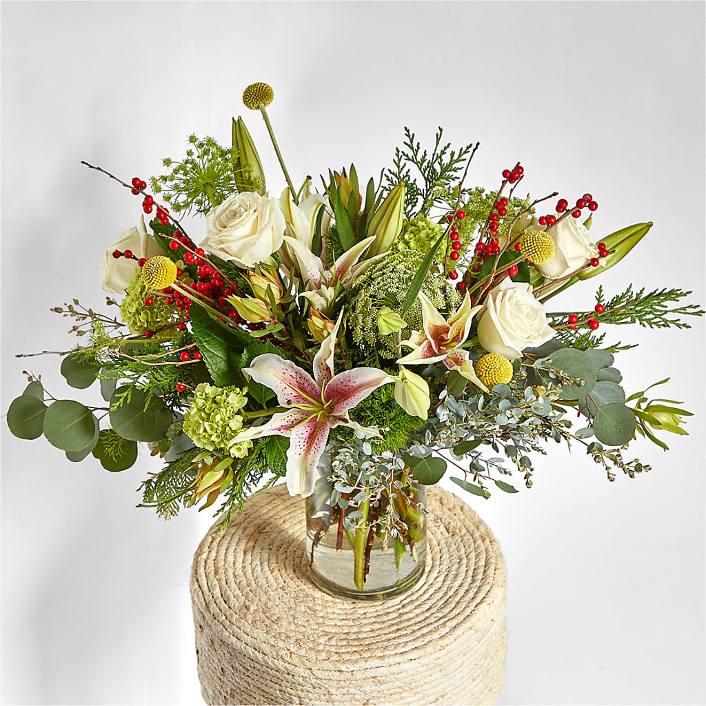 Berry & Bright Bouquet –  Heartfield Florist, Huntsville TX
