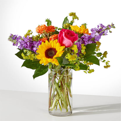 Vibrant Greetings Bouquet –  Heartfield Florist, Huntsville TX