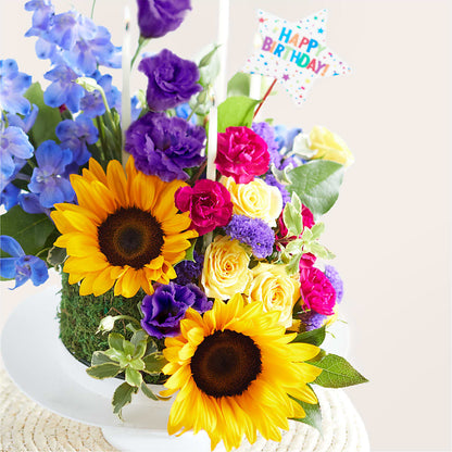 Star of the Day Floral Cake –  Heartfield Florist, Huntsville TX