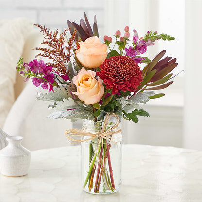 Moody Hues Bouquet –  Heartfield Florist, Huntsville TX