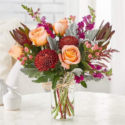 Moody Hues Bouquet –  Heartfield Florist, Huntsville TX