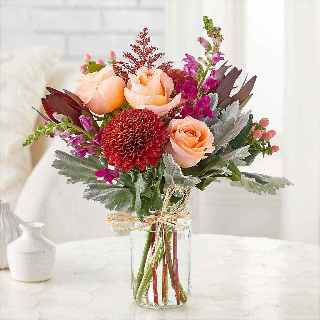 Moody Hues Bouquet –  Heartfield Florist, Huntsville TX